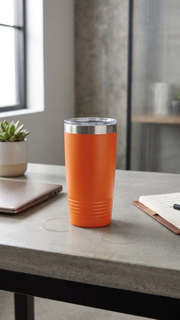 None - Polar Camel 20Oz Tumbler design pomelli orange 02