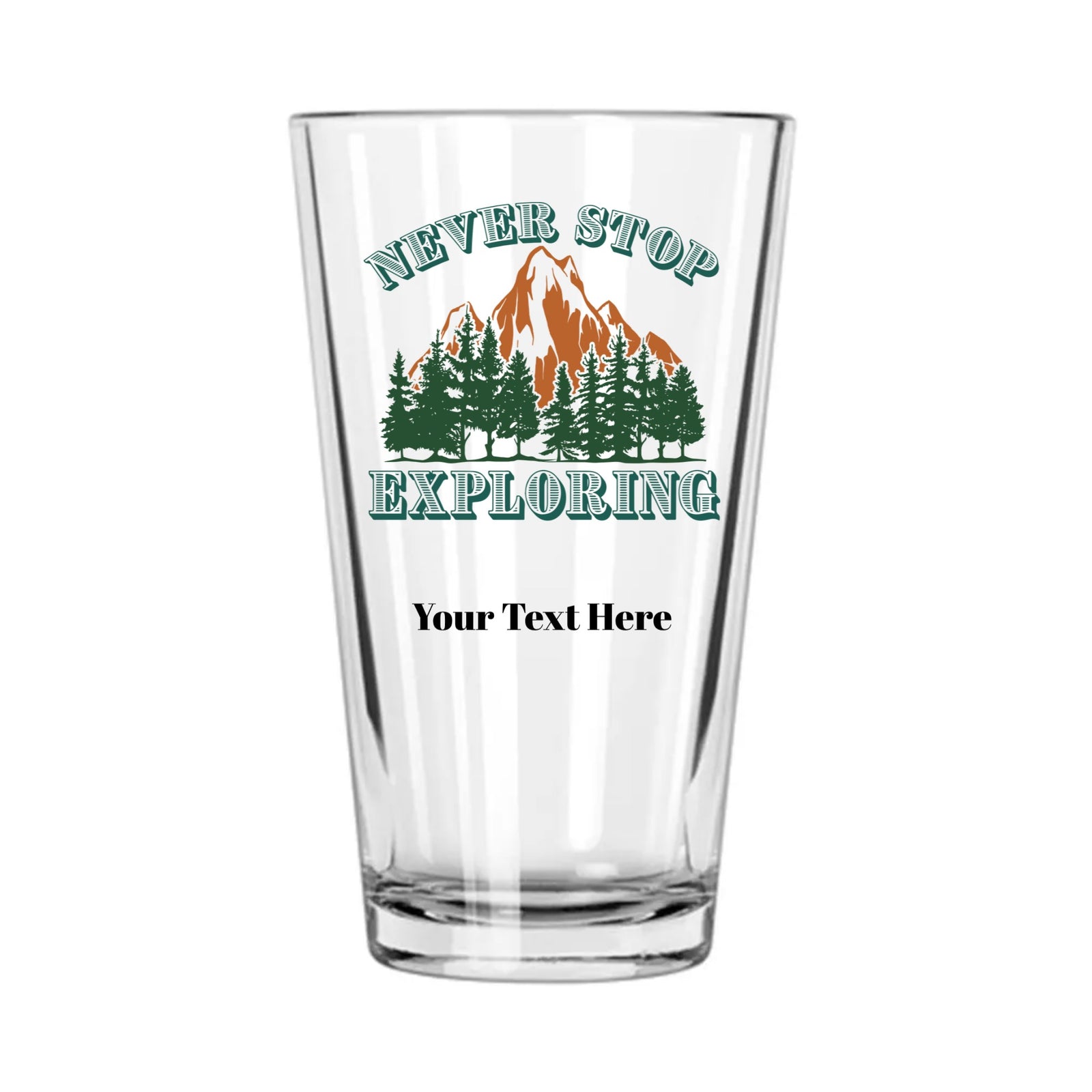 16oz Pint Glass Libbey- Retro Mountain Collection