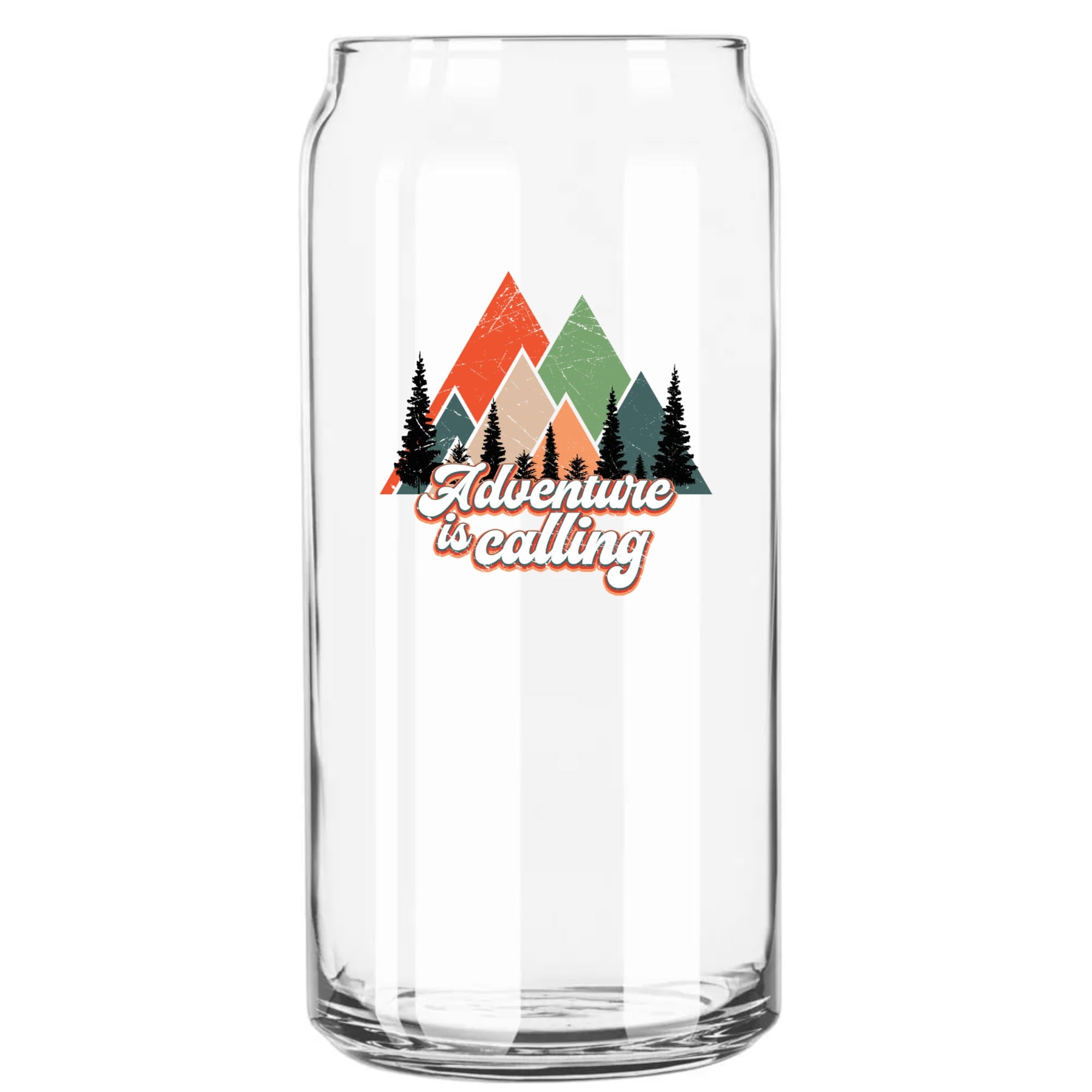 20oz Beer Can Glass- Retro Mountains Collection