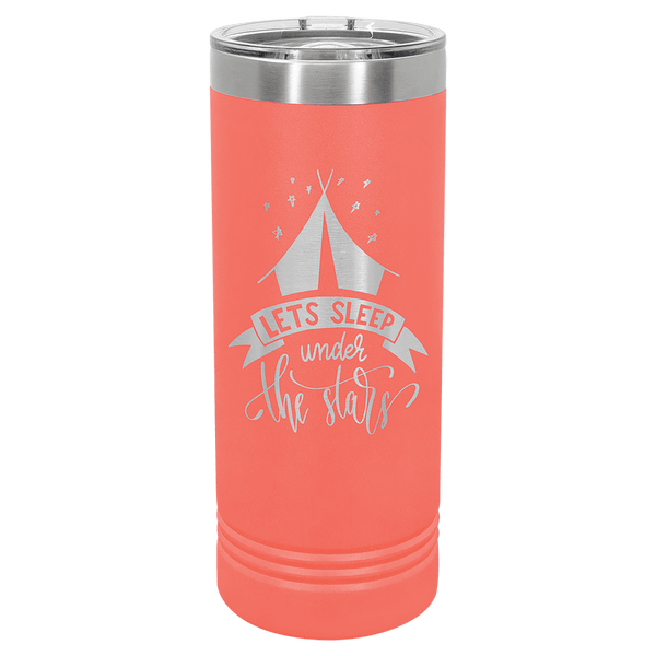 22oz Skinny Tumbler — Coral