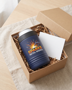12oz Can Cooler with a custom full-color printed logo, in a gift box | Karved Concepts
