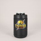 12oz Can Cooler in Black with a custom full-color printed logo | Karved Concepts
