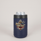 12oz Can Cooler in Navy with a custom full-color printed logo | Karved Concepts