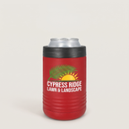 12oz Can Cooler in Red with a custom full-color printed logo | Karved Concepts