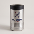 12oz Can Cooler in Stainless Steel with a custom full-color printed logo | Karved Concepts