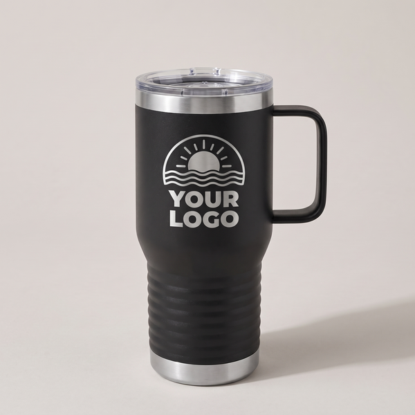 20oz Travel Mug, studio photo | Karved Concepts