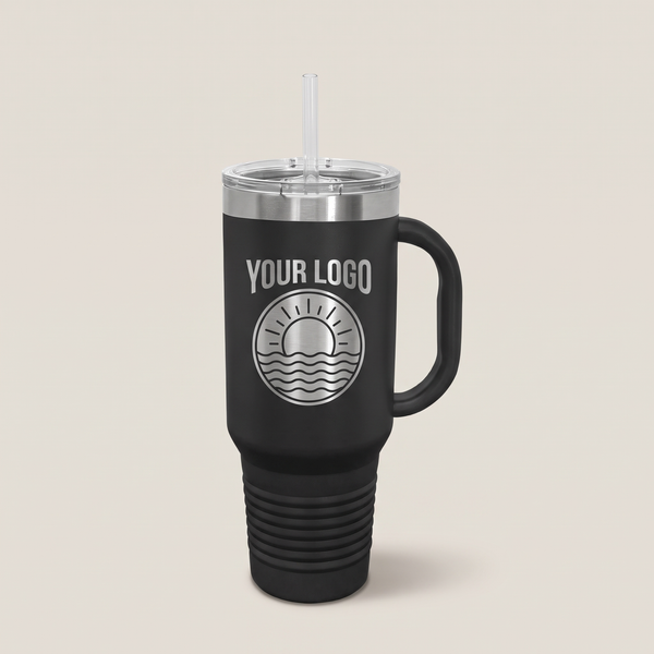 40oz Travel Mug, studio photo | Karved Concepts