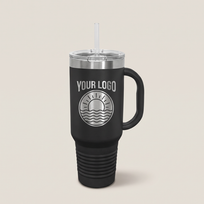 40oz Travel Mug, studio photo | Karved Concepts