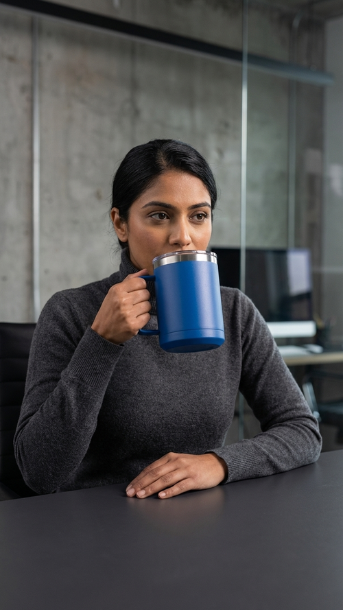 Polar Camel 15Oz Mug in Blue — Custom drinkware by Karved Concepts