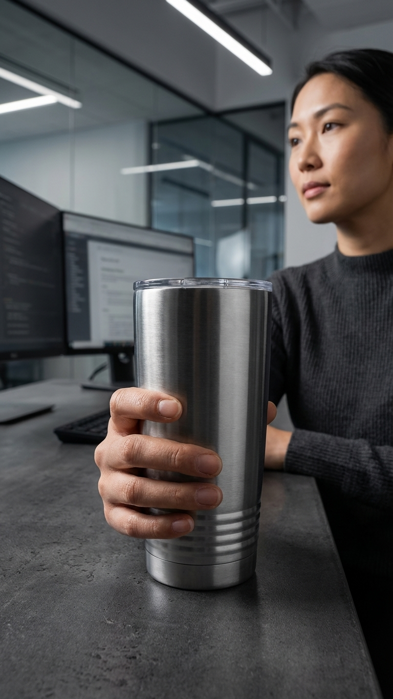 20oz Tumbler in Stainless — Custom drinkware by Karved Concepts