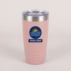 20oz Ringneck Tumbler in Blush with a full-color printed sample logo | Karved Concepts
