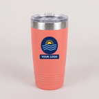 20oz Ringneck Tumbler in Coral with a full-color printed sample logo | Karved Concepts