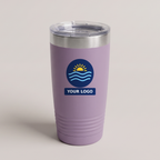 20oz Ringneck Tumbler in Moody Lilac with a full-color printed sample logo | Karved Concepts