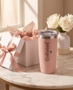 20oz Ringneck Tumbler, personalized as a bridesmaid gift | Karved Concepts