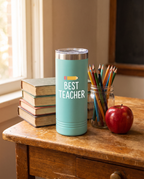 22oz Skinny Tumbler, personalized as a teacher gift | Karved Concepts