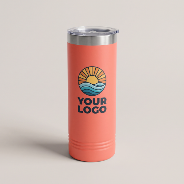 22oz Skinny Tumbler, studio photo | Karved Concepts