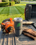 30oz Ringneck Tumbler, on a landscaping trailer | Karved Concepts