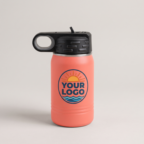 12oz Water Bottle, studio photo | Karved Concepts