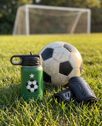 12oz Water Bottle, at a youth soccer field | Karved Concepts