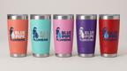 16oz Pint Tumbler with a custom full-color printed logo, color lineup | Karved Concepts