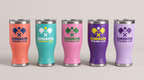 20oz Pilsner Tumbler with a custom full-color printed logo, color lineup | Karved Concepts