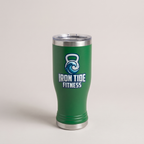 20oz Pilsner Tumbler in Green with a custom full-color printed logo | Karved Concepts