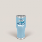 20oz Pilsner Tumbler in Light Blue with a custom full-color printed logo | Karved Concepts