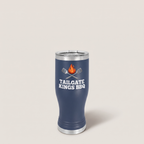 20oz Pilsner Tumbler in Navy Blue with a custom full-color printed logo | Karved Concepts