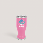 20oz Pilsner Tumbler in Pink with a custom full-color printed logo | Karved Concepts