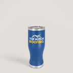20oz Pilsner Tumbler in Royal Blue with a custom full-color printed logo | Karved Concepts