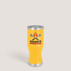 20oz Pilsner Tumbler in Yellow with a custom full-color printed logo | Karved Concepts