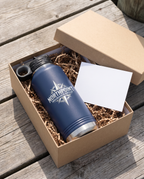 40oz Water Bottle with a custom full-color printed logo, in a gift box | Karved Concepts