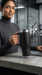 40oz Stainless Travel Mug — Laser Engraved
