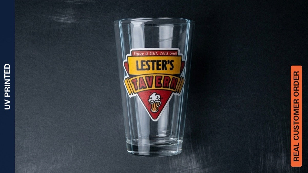 UV Printed Pint Glass