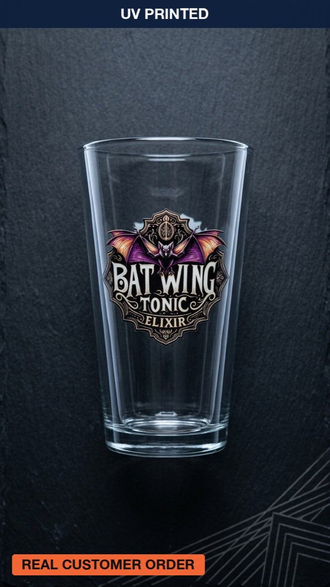 UV Printed Pint Glass