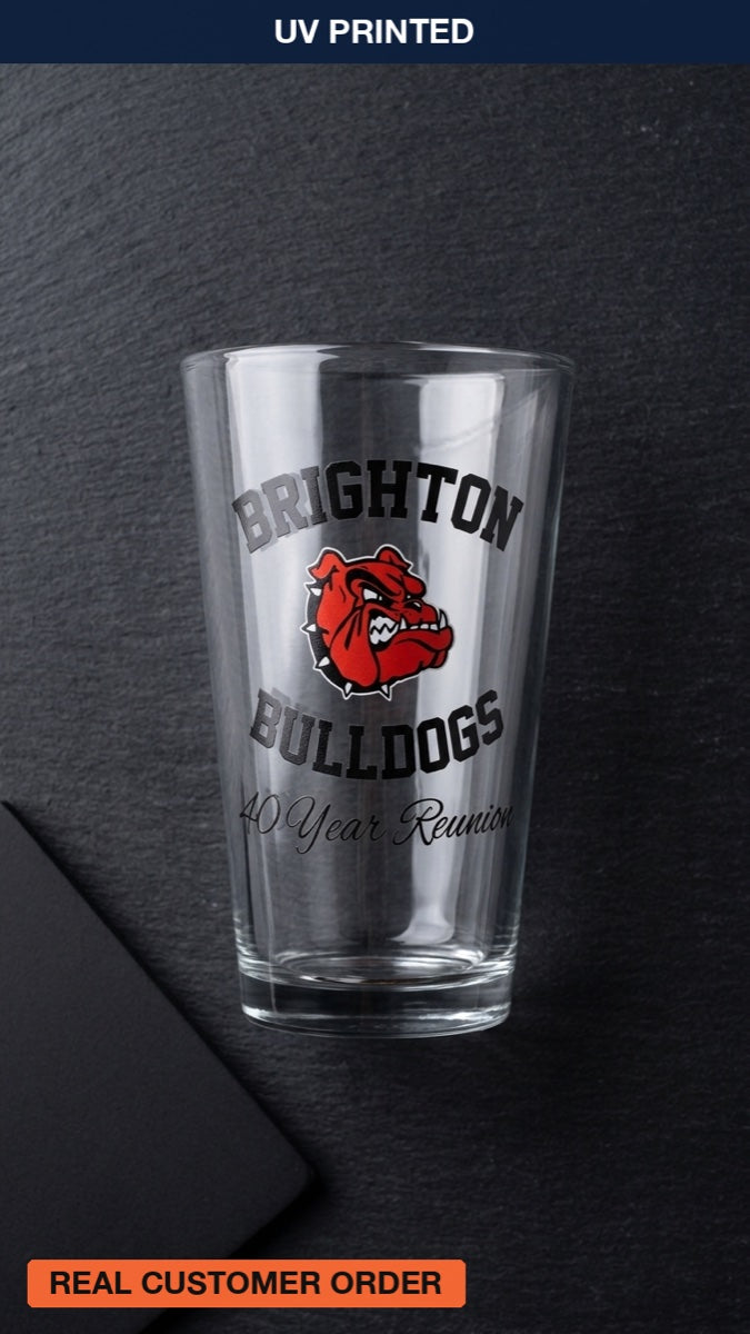 UV Printed Pint Glass