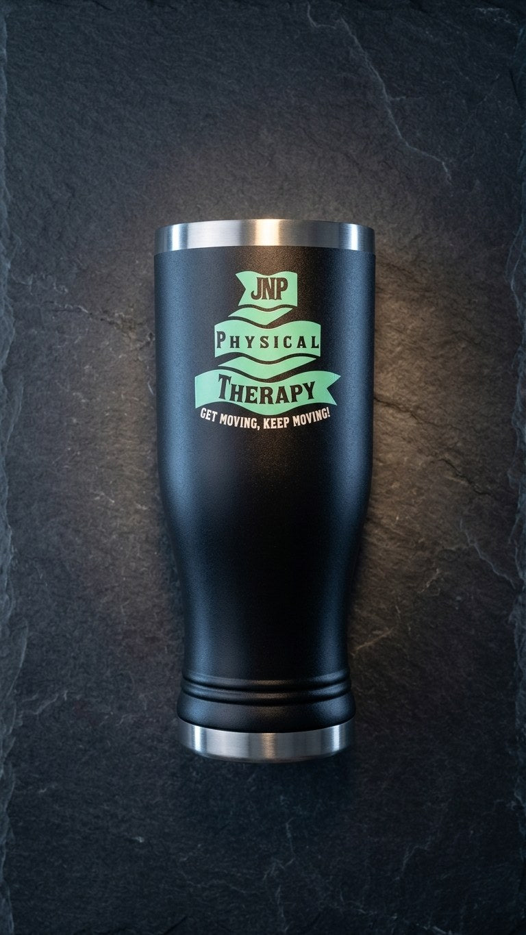 UV Printed Black Pilsner Tumbler